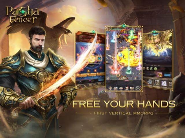 Pasha Fencer được thiết kế theo màn hình dọc cho bạn thoải mái trải nghiệm bằng một tay