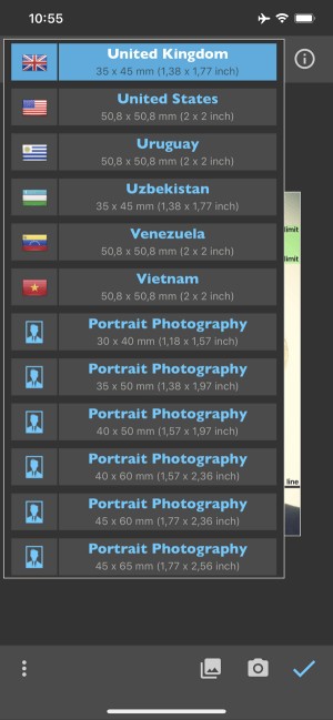 Hỗ trợ template ảnh hộ chiếu của nhiều quốc gia