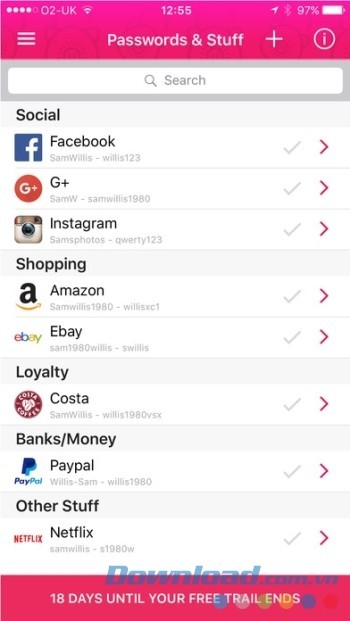 Quản lý mật khẩu và thông tin truy cập cá nhân