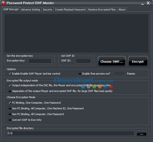 Password Protect SWF Master