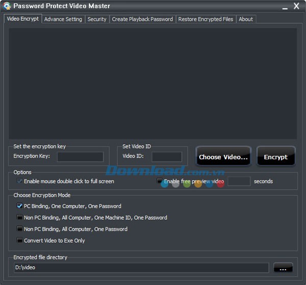 Password Protect Video Master