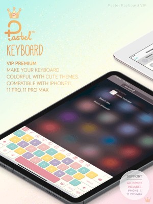 Pastel Keyboard chứa hàng nghìn chủ đề màu pastel cho bàn phím của bạn