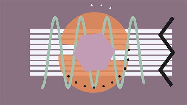 Bạn chỉ cần gõ các phím trên bàn phím để tạo ra giai điệu và hình ảnh chuyển động