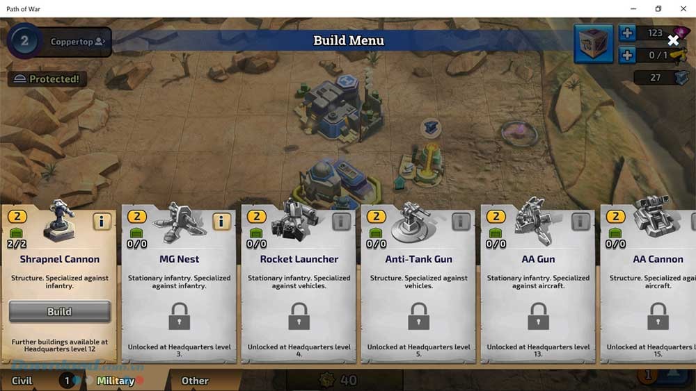 Sử dụng nhiều loại vũ khí trong game