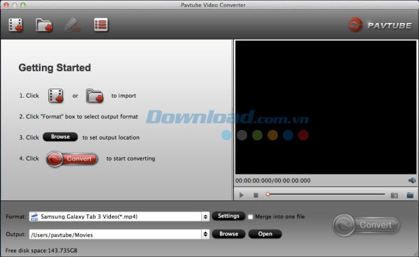 Pavtube Video Converter cho Mac