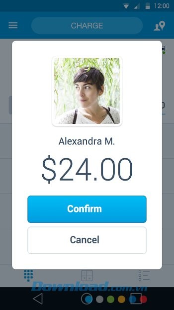 Xác nhận thanh toán trên PayPal Here