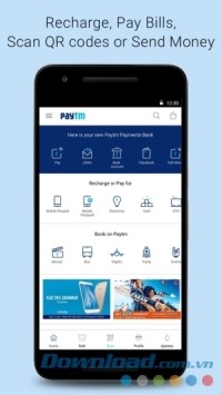 ứng dụng ngân hàng Paytm cho Android