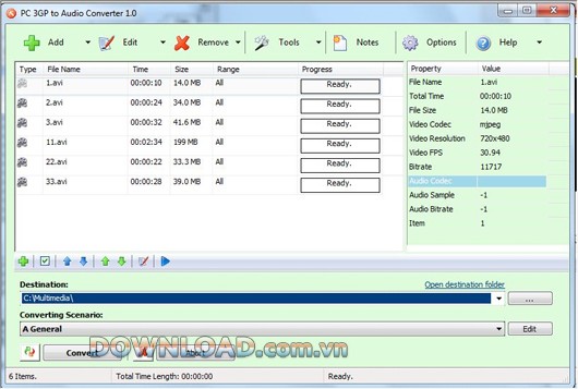 PC 3GP to Audio Converter