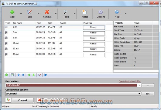 PC 3GP To WMA Converter