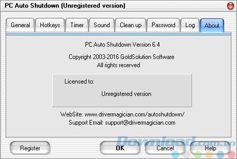 Xem thông tin phần mềm