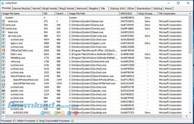 Giao diện phần mềm PC Hunter