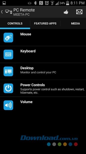 Điều khiển PC từ xa bằng PC Remote