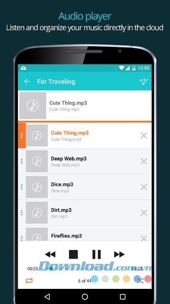 Nghe nhạc trực tiếp trên Cloud