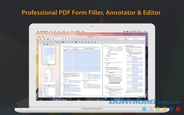 Ứng dụng chỉnh sửa tài liệu PDF Max Pro cho Mac