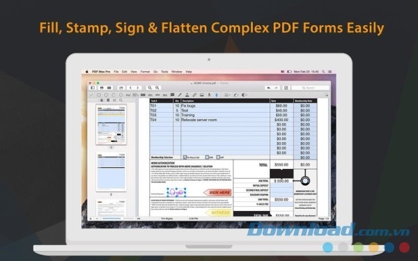 PDF Max Pro cho Mac cung cấp bộ công cụ hiệu chỉnh tài liệu tuyệt vời