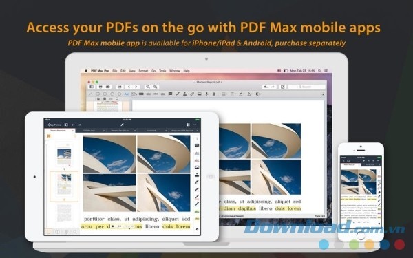 PDF Max Pro cho Mac có khả năng đồng bộ trên nhiều thiết bị