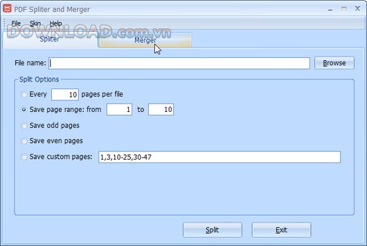 PDF Spliter and Merger