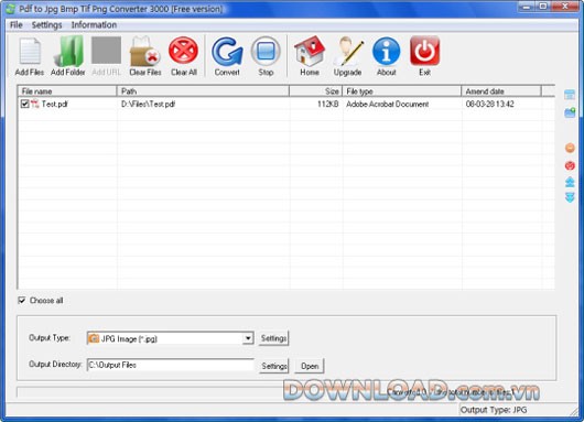 Pdf to Jpg Bmp Tif Png Converter 3000