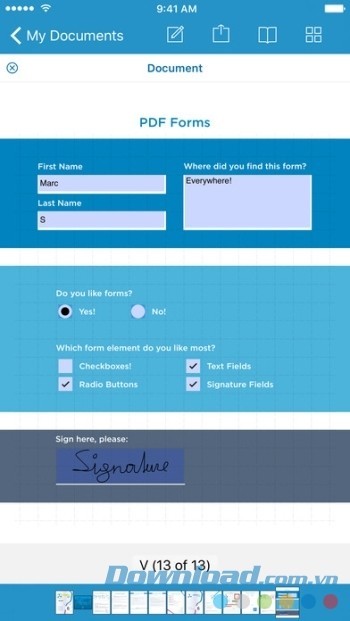 Điền mẫu PDF nhanh và tự động với PDF Viewer