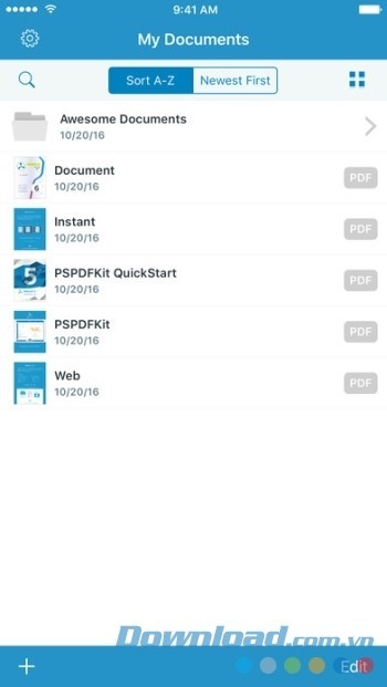 Nhập và xuất PDF từ dịch vụ đám mây, Email và nhiều nguồn khác