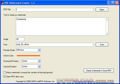 PDF Watermark Creator