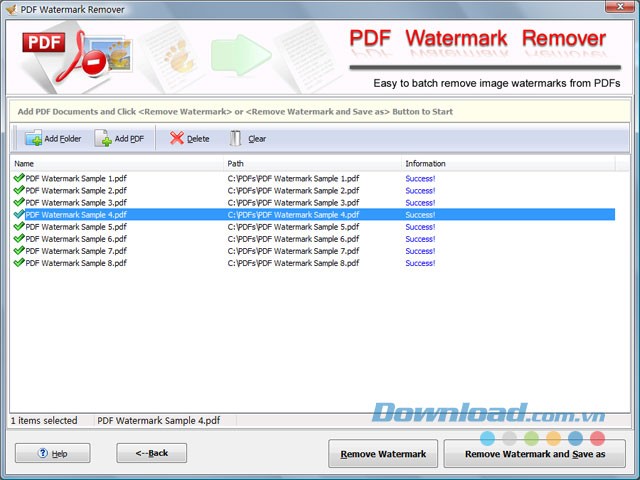 Dễ dàng loại bỏ hình ảnh mờ bằng ứng dụng PDF Watermark Remover cho máy tính