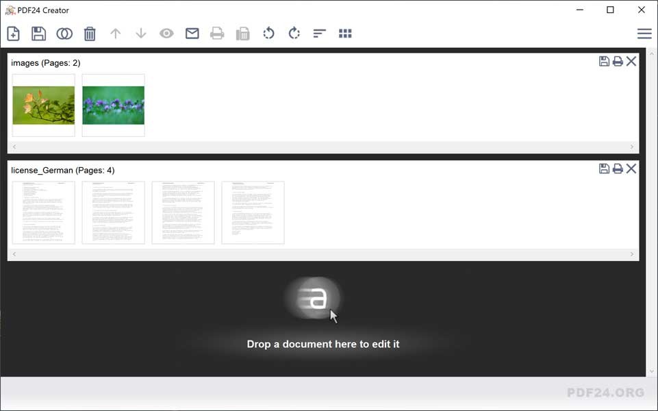 Cập nhật PDF24 Creator