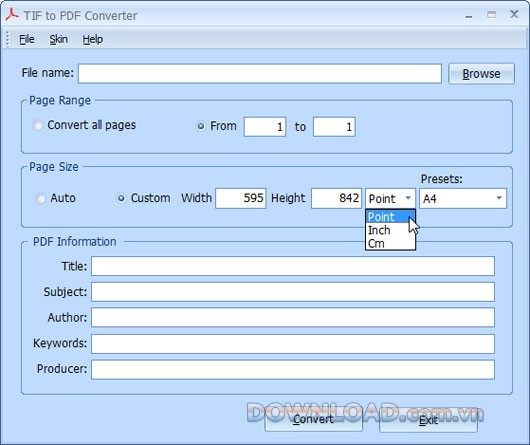 TIF to PDF Converter