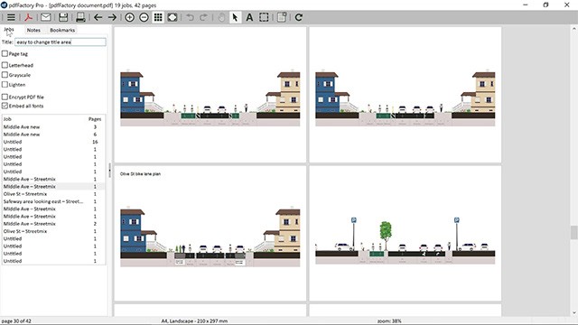 Giao diện phần mềm tạo và chỉnh sửa văn bản PDF Factory Pro