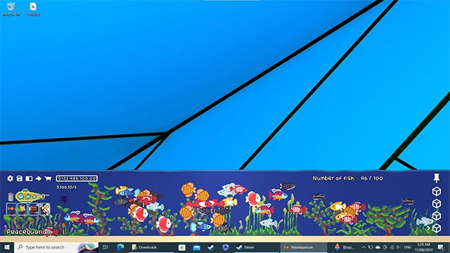 Vừa làm việc, giải trí vừa ngắm đàn cá tung tăng bơi lội trong Peace Aquarium