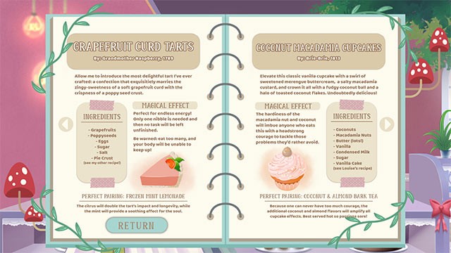 Cùng Juniper khám phá công thức làm bánh và pha trà mới cho tiệm cafe ma thuật