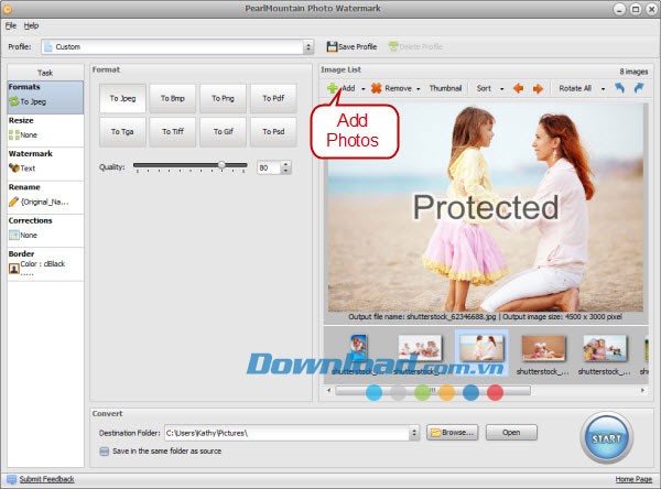 PearlMountain Photo Watermark