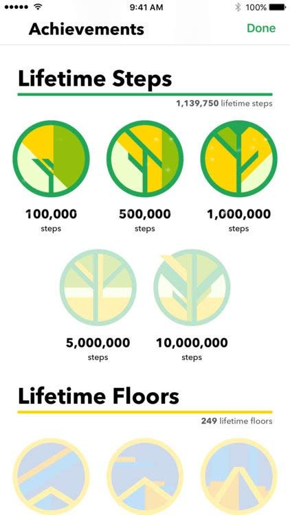 Pedometer++ có giao diện trực quan