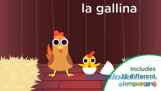 Peekaboo Barn cho iOS hỗ trợ đa ngôn ngữ