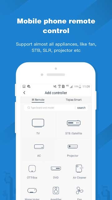 Universal TV Remote-ZaZa Remote cho Android là tiện ích tuyệt vời trên mobile