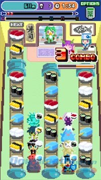 Phục vụ sushi cho khách hàng