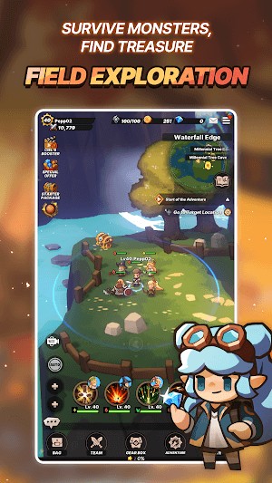 Người chơi sẽ được đưa vào một thế giới rộng lớn đầy quái vật, kho báu và di tích cổ