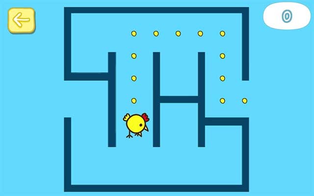 Tạo ra một đường dẫn bằng hạt giống để hướng dẫn gà con thoát khỏi mê cung