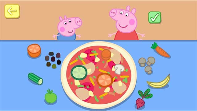Trổ tài làm bánh pizza với heo Peppa và George trong Peppa Pig: Holiday
