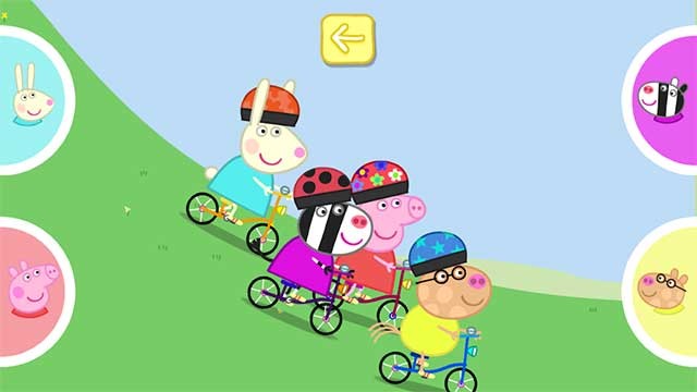 Game sẽ khuyến khích các bạn nhỏ khám phá những trò chơi thú vị với heo hồng Peppa Pig