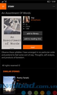 Thông tin từng câu chuyện