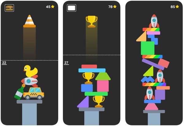 Xếp hình thành tòa tháp cao