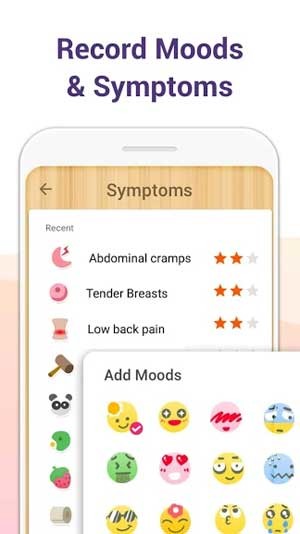 Ghi lại tâm trạng và các triệu chứng sức khỏe của người dùng