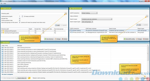 Quét mạng Windows và quyền NTFS