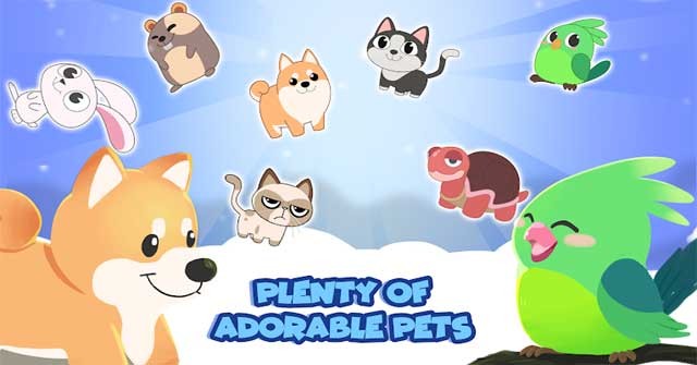 Rất nhiều thú cưng đáng yêu đang đợi bạn đến chăm sóc trong game Pet House
