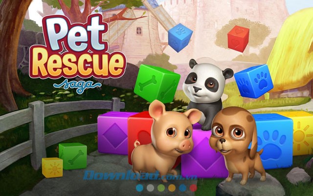 Game giải cứu thú hấp dẫn - Pet Rescue Saga