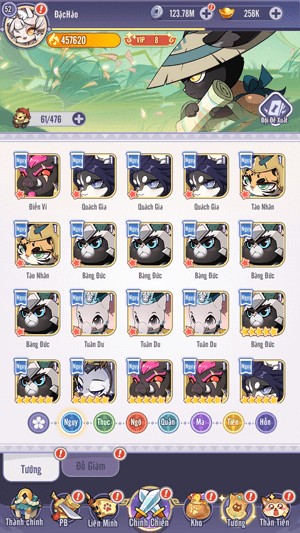 Hệ thống nhân vật đa dạng