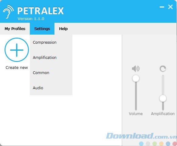 Các thiết lập của Petralex