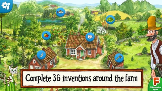 Hoàn thành 36 phát minh trên trang trại trong game trí tuệ Pettson's Inventions 3