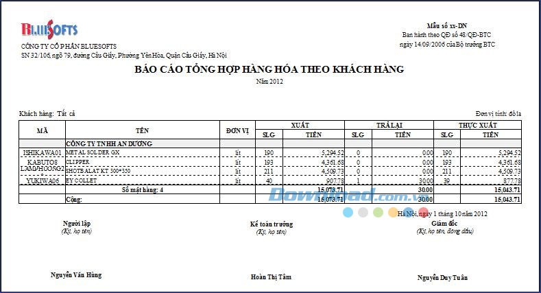 Phần mềm quản lý kho BS Silver